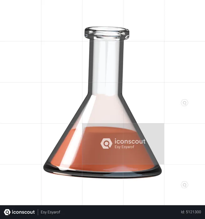 Chemical Flask  3D Icon