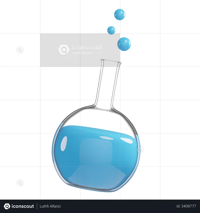 Chemical Flask  3D Illustration