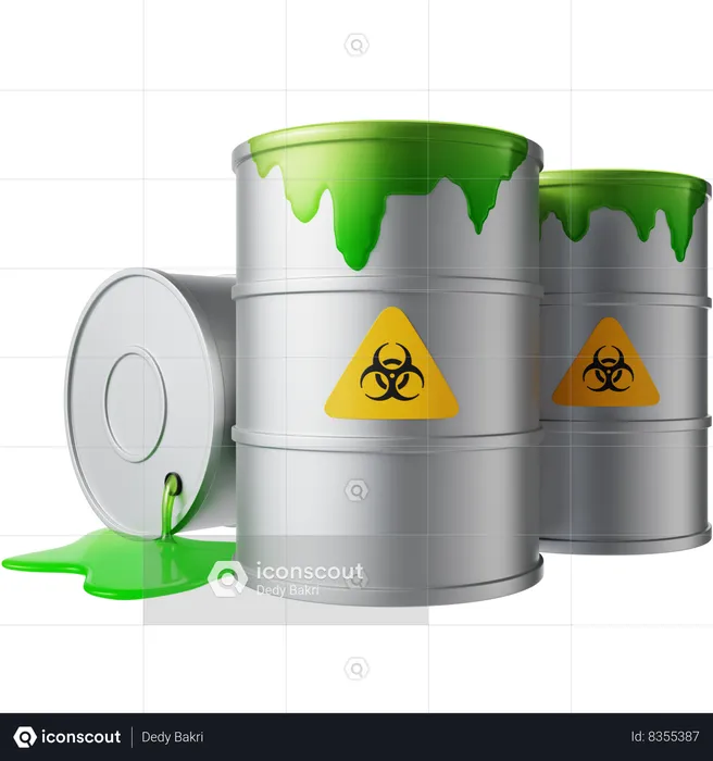Chemical pollution  3D Icon