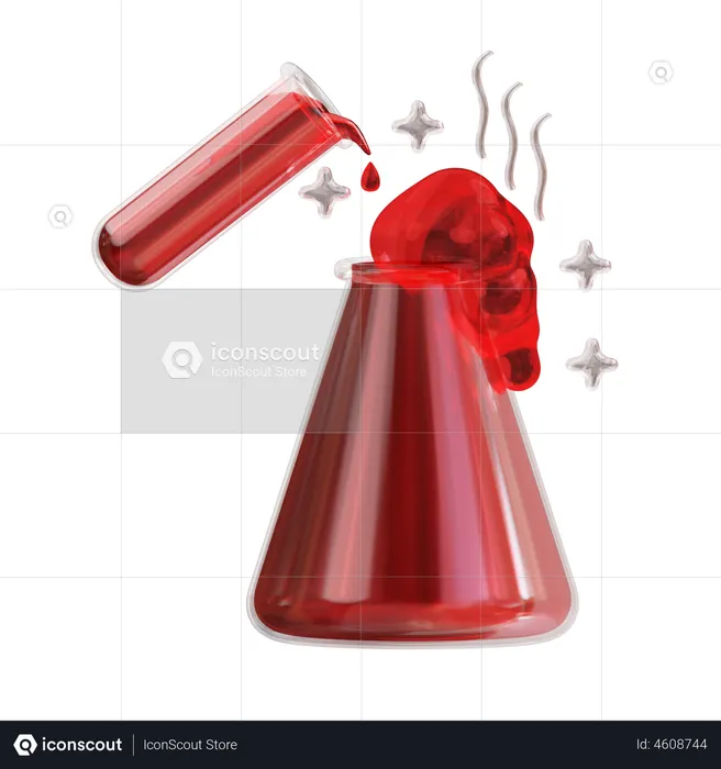 Chemical Reaction  3D Icon