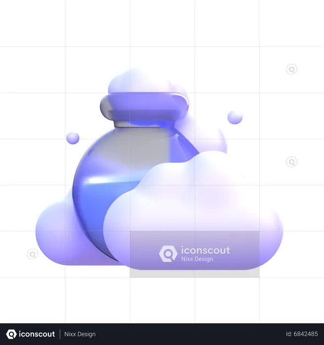 Chemical Reaction  3D Icon