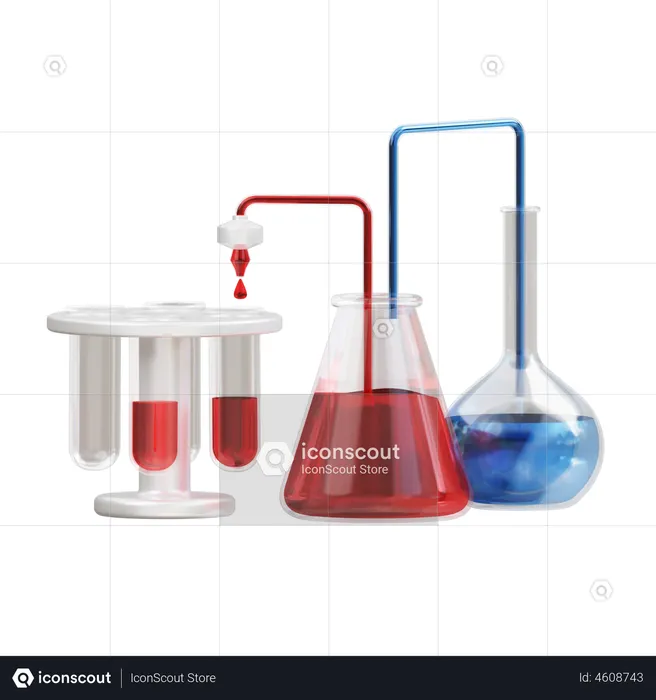Chemical Research  3D Icon
