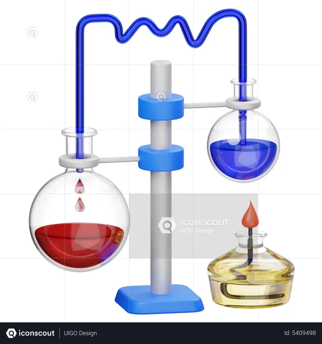 Chemical Research  3D Icon