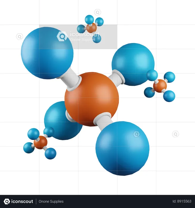 Chemical Structure  3D Icon