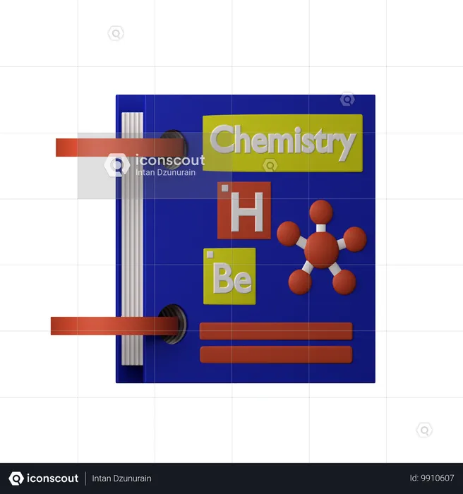 Chemiebuch  3D Icon