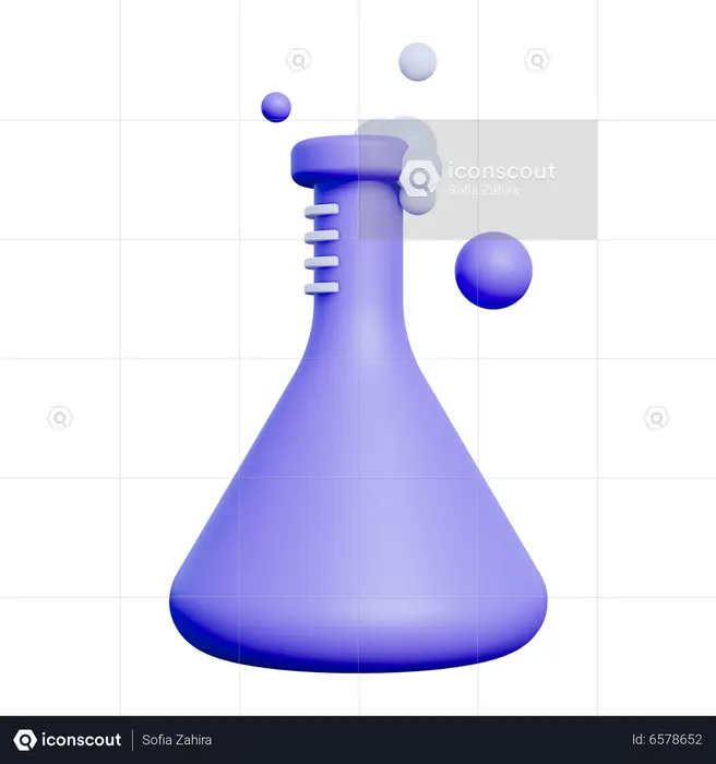 Chemische Flasche  3D Icon