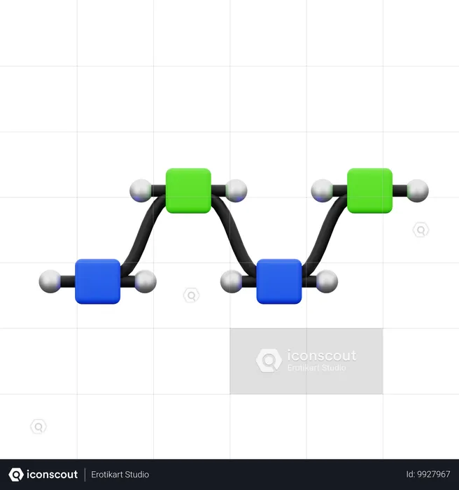 Chemin vectoriel  3D Icon