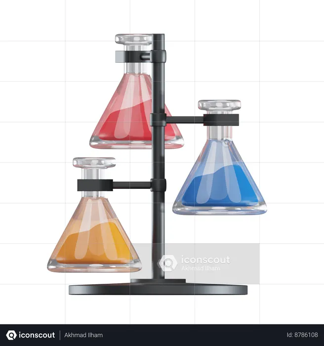 Chemistry Flask Stand  3D Icon