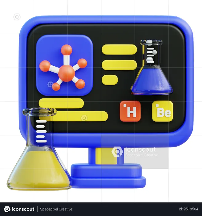 Chemistry Online  3D Icon