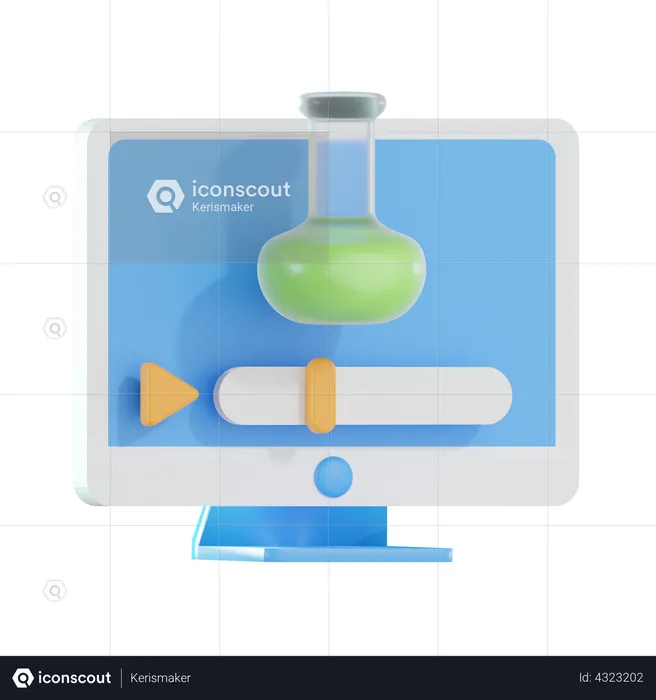 Chemistry tutorial  3D Icon
