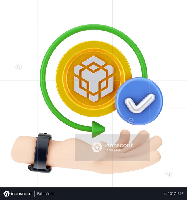 Verificar binance  3D Icon