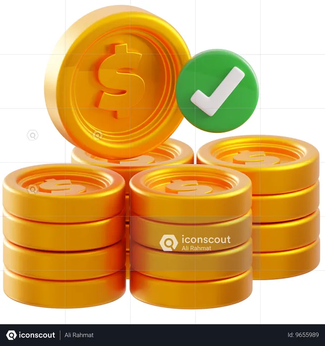 Cheque dinero  3D Icon