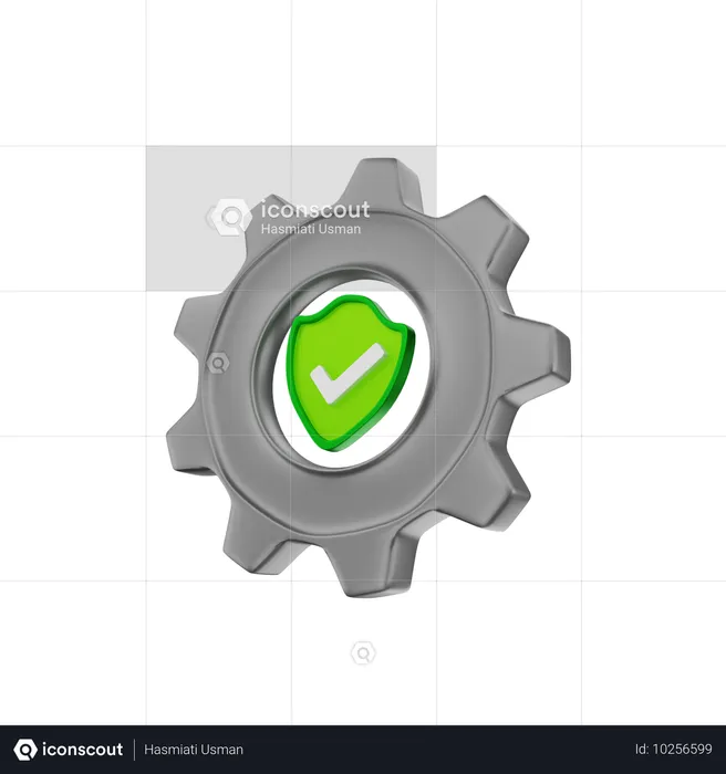 Comprobar seguridad  3D Icon