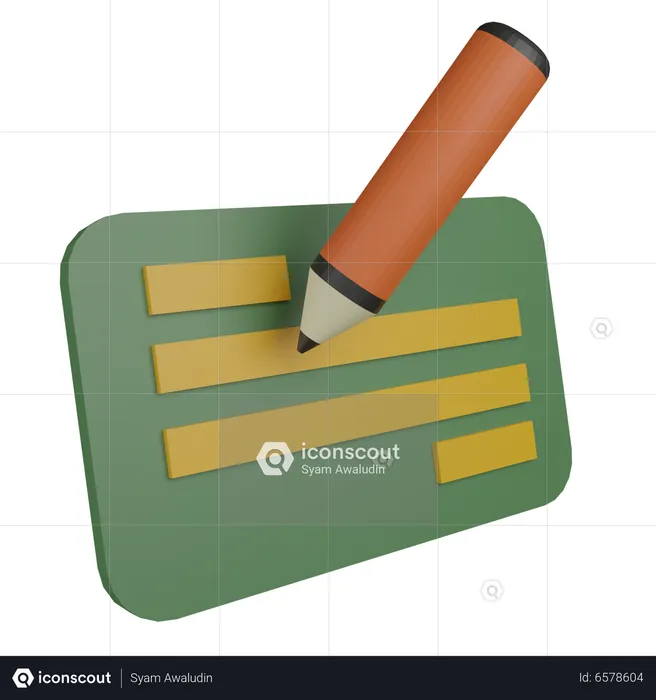 Cheque Sign  3D Icon