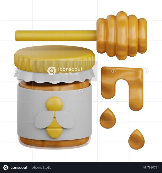 Miel  3D Icon