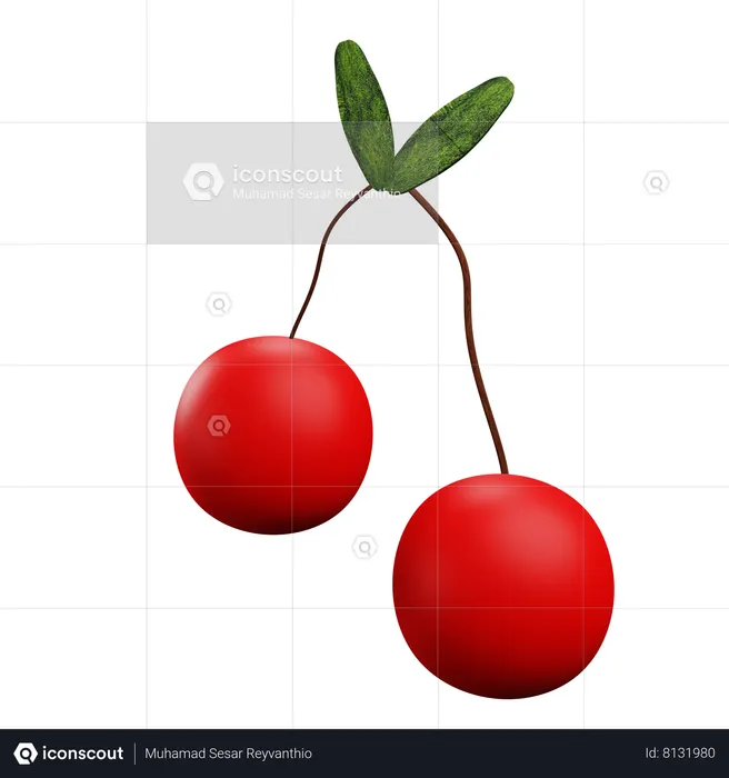 Cherry  3D Icon