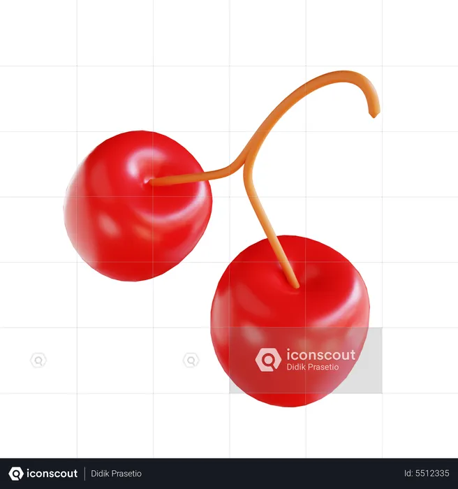 Cherry  3D Icon