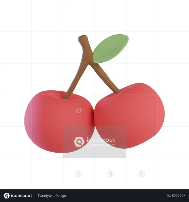 Cherry  3D Icon