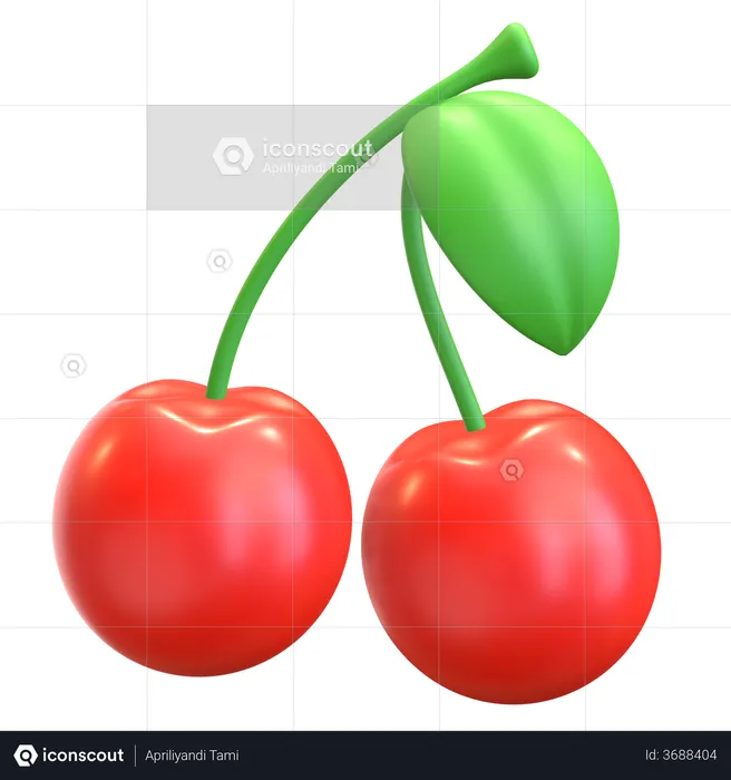 Cherry  3D Illustration