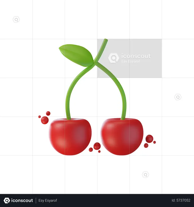 Cherry  3D Icon