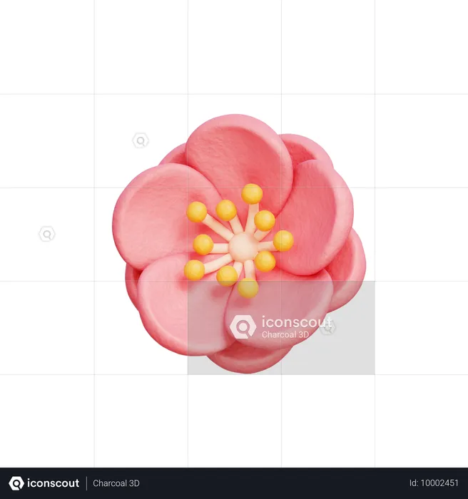 桜の花  3D Icon