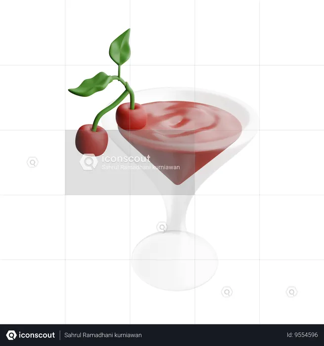 Cherry juice  3D Icon