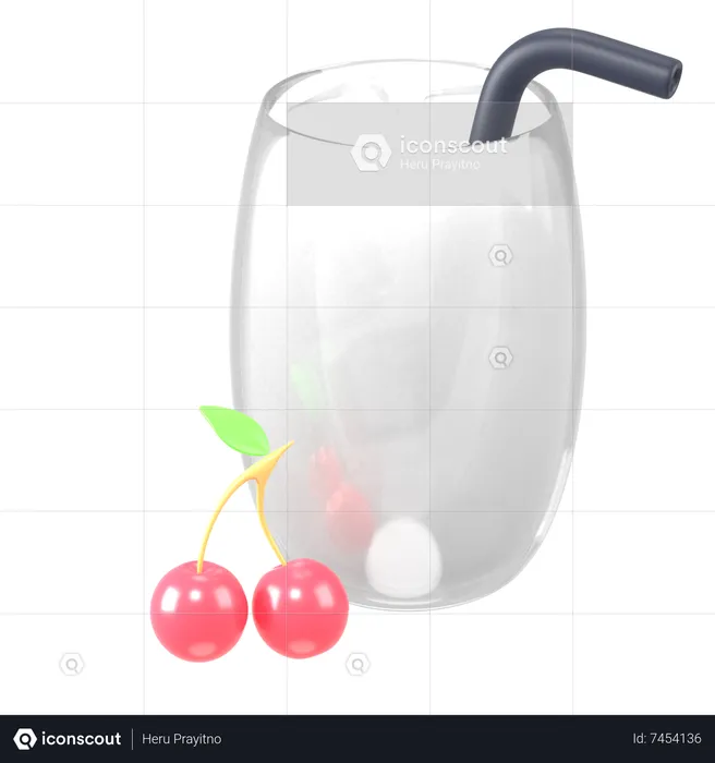Cherry Juice  3D Icon