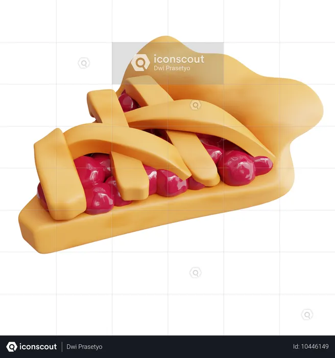 Cherry Pie  3D Icon