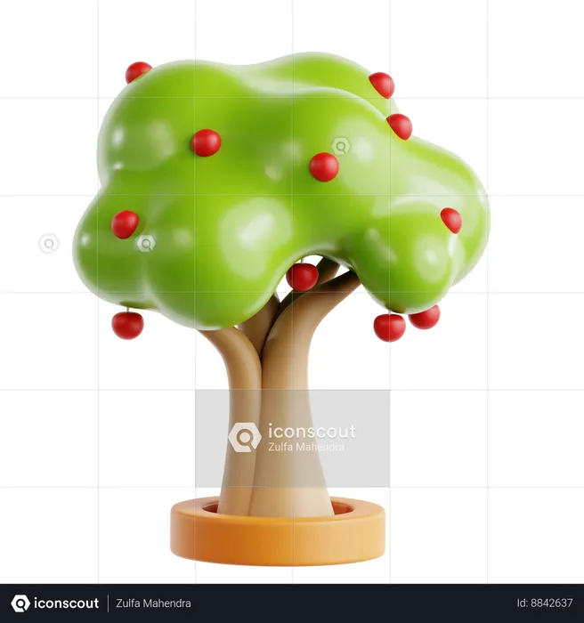 Cherry Tree  3D Icon