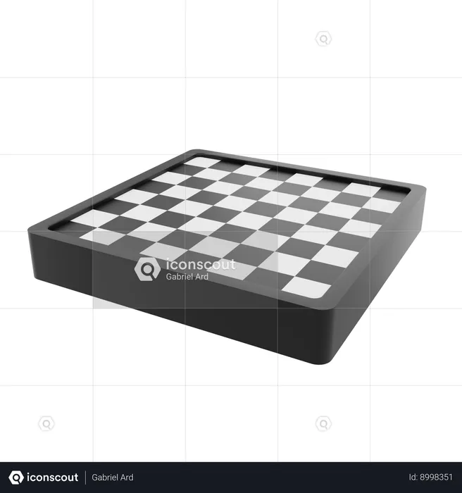 Chess Board  3D Icon