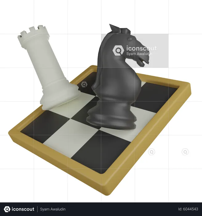 Chess Board  3D Icon