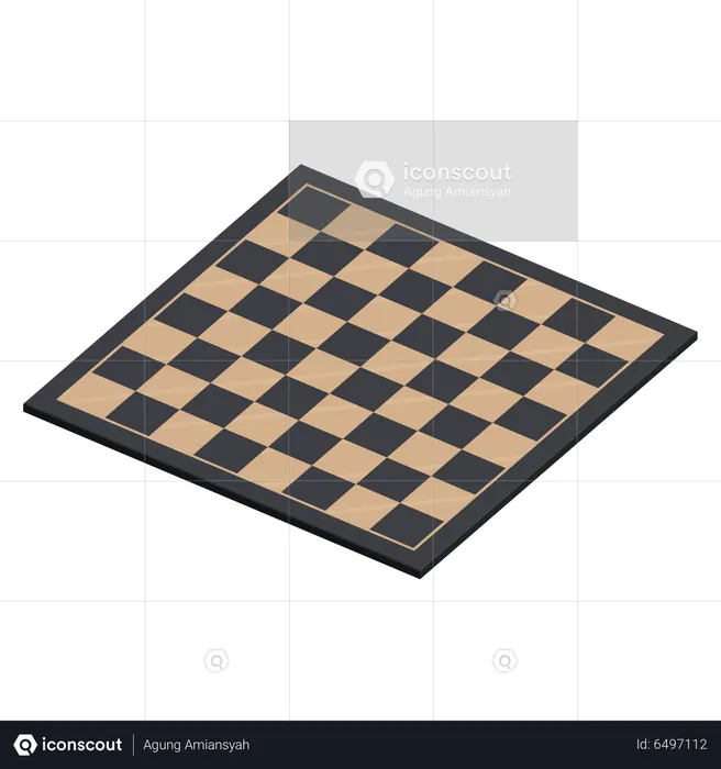 Chess Board  3D Icon