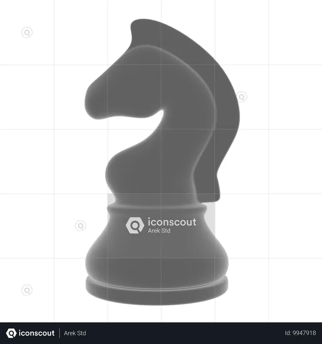 Chess Horse Abstract  3D Icon