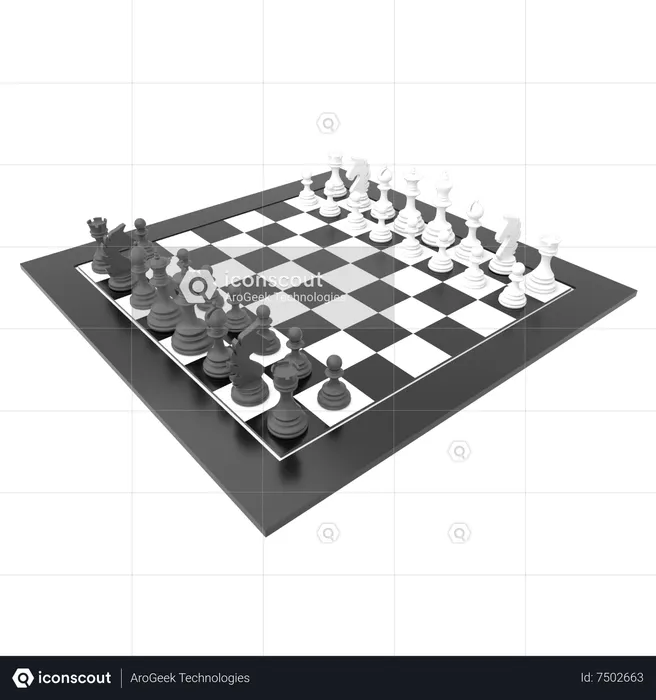 Chess piece board  3D Icon