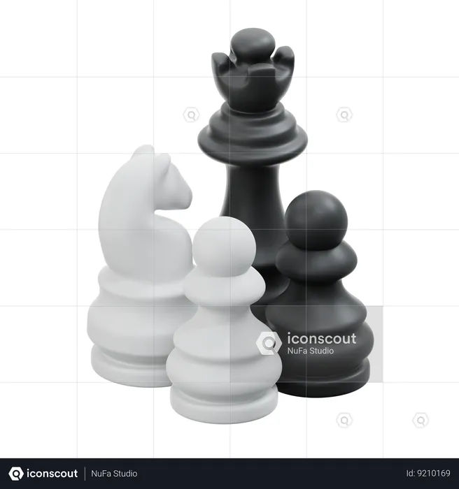 Chess Pieces  3D Icon