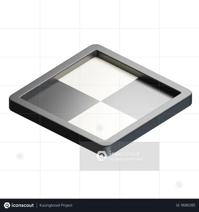 Chessboard 2 X 2  3D Icon