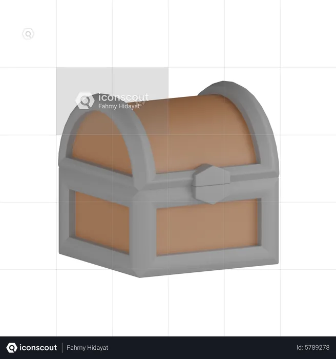 Chest Box  3D Icon