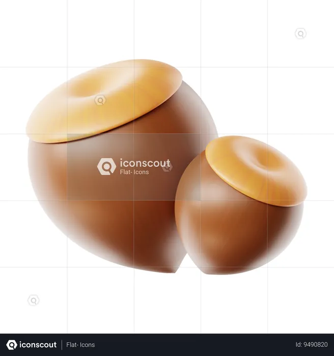 Chestnut  3D Icon