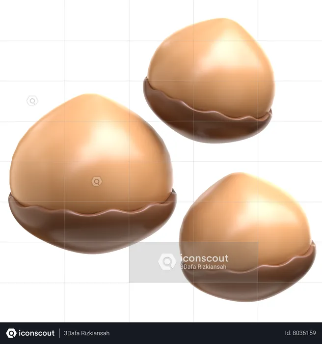 Chestnuts  3D Icon