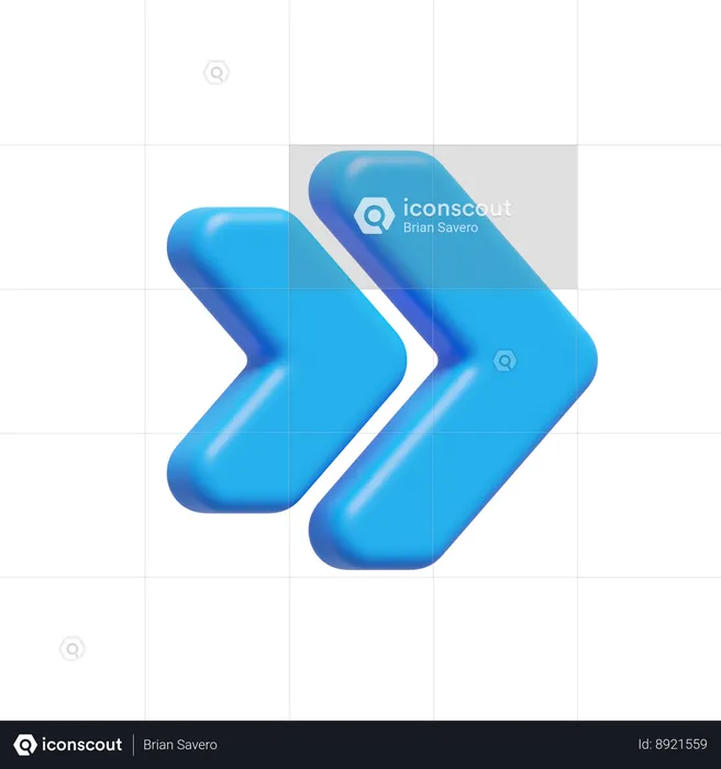 Chevron Arrow  3D Icon