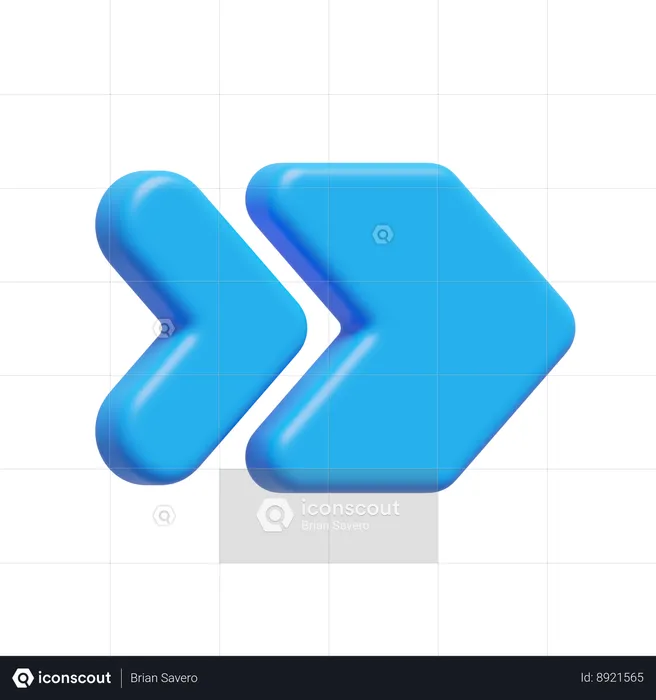 Chevron Arrow  3D Icon