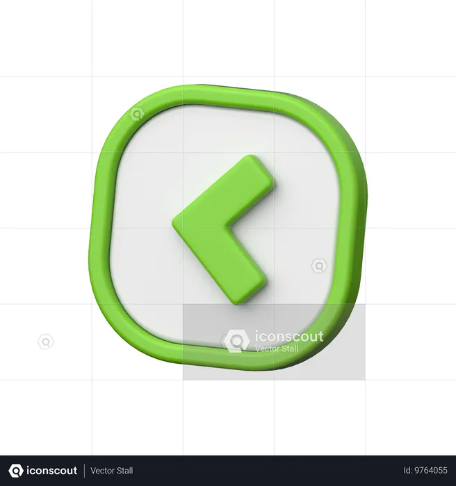 쉐브론 왼쪽  3D Icon