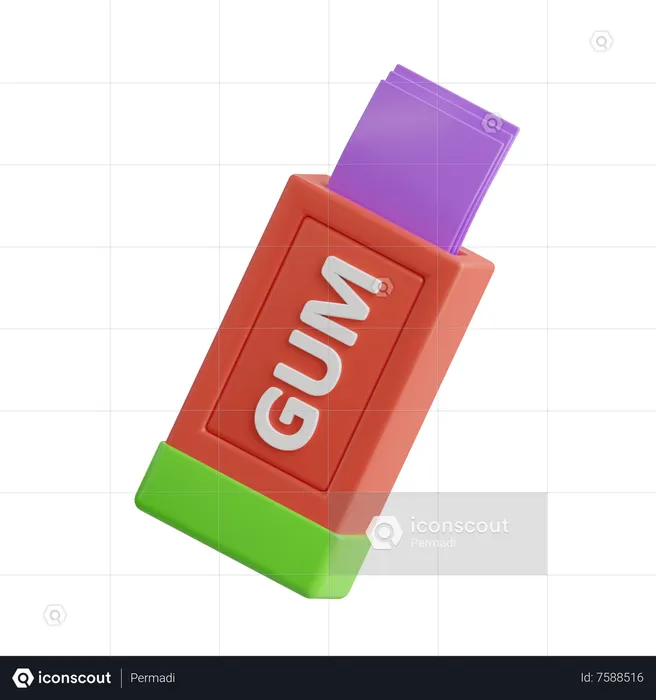 Chewing-gum  3D Icon