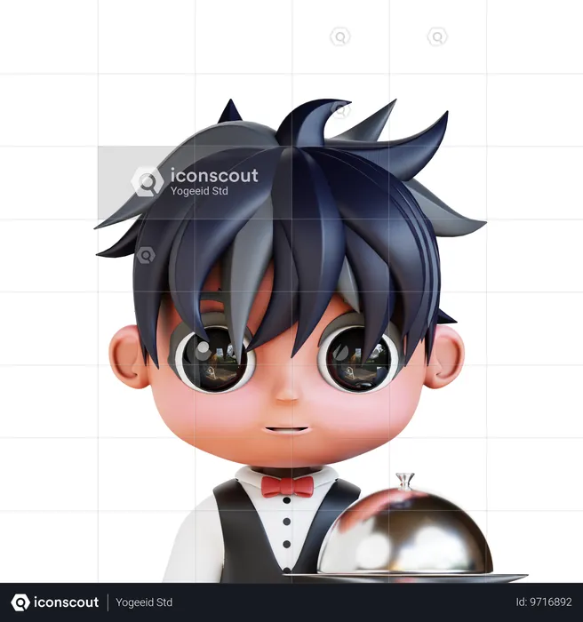 Chibi Waiters  3D Icon