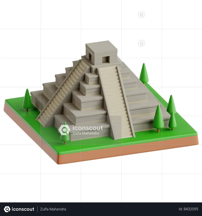 Chichen Itza  3D Icon