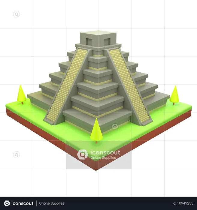 Chichen Itza  3D Icon