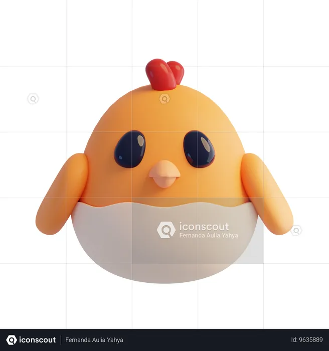 Chick  3D Icon