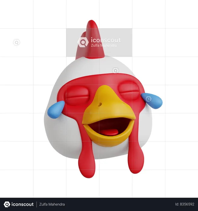 Chicken Emoji 3D Icon