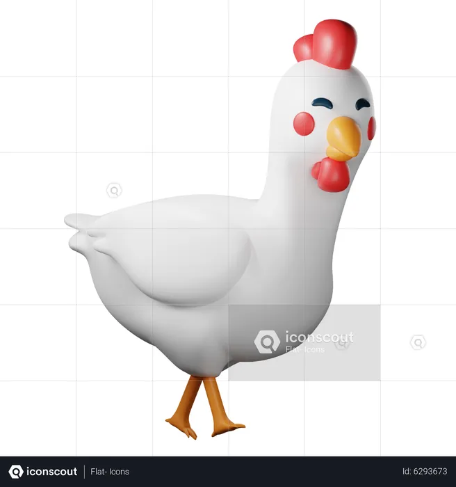 Chicken  3D Icon