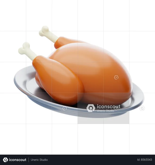 Chicken  3D Icon